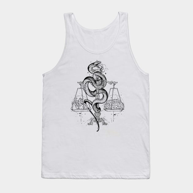 Snake scale Tank Top by Vivian Art